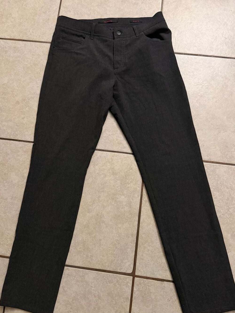 Alberto Stone Ceramica Modern Fit Pants, Black, Size W32 L32